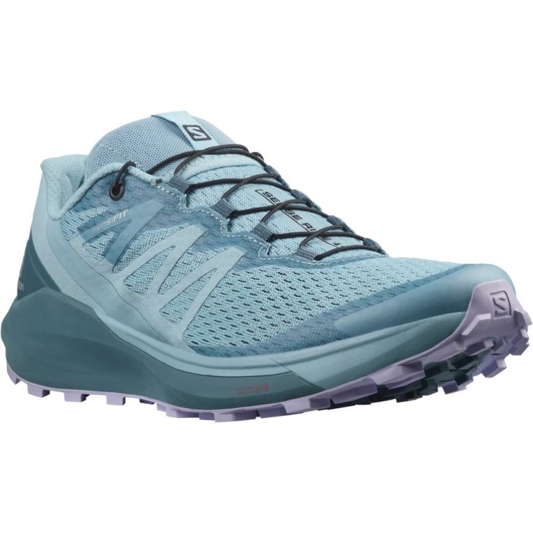 Turquoise Salomon Sense Ride 4 Women's Trail Running Shoes | PH 02483A